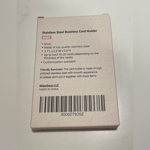 Stainless Steel Business Card Holder. Great professional business appearance.NEW - Picture 4 of 6